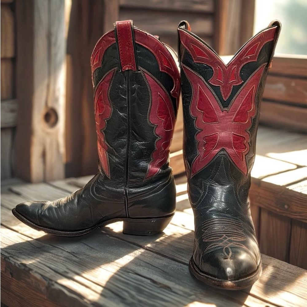 Women’s Size 7.5 M - Creations By Tony Lama Vintage Cowboy Western Boots